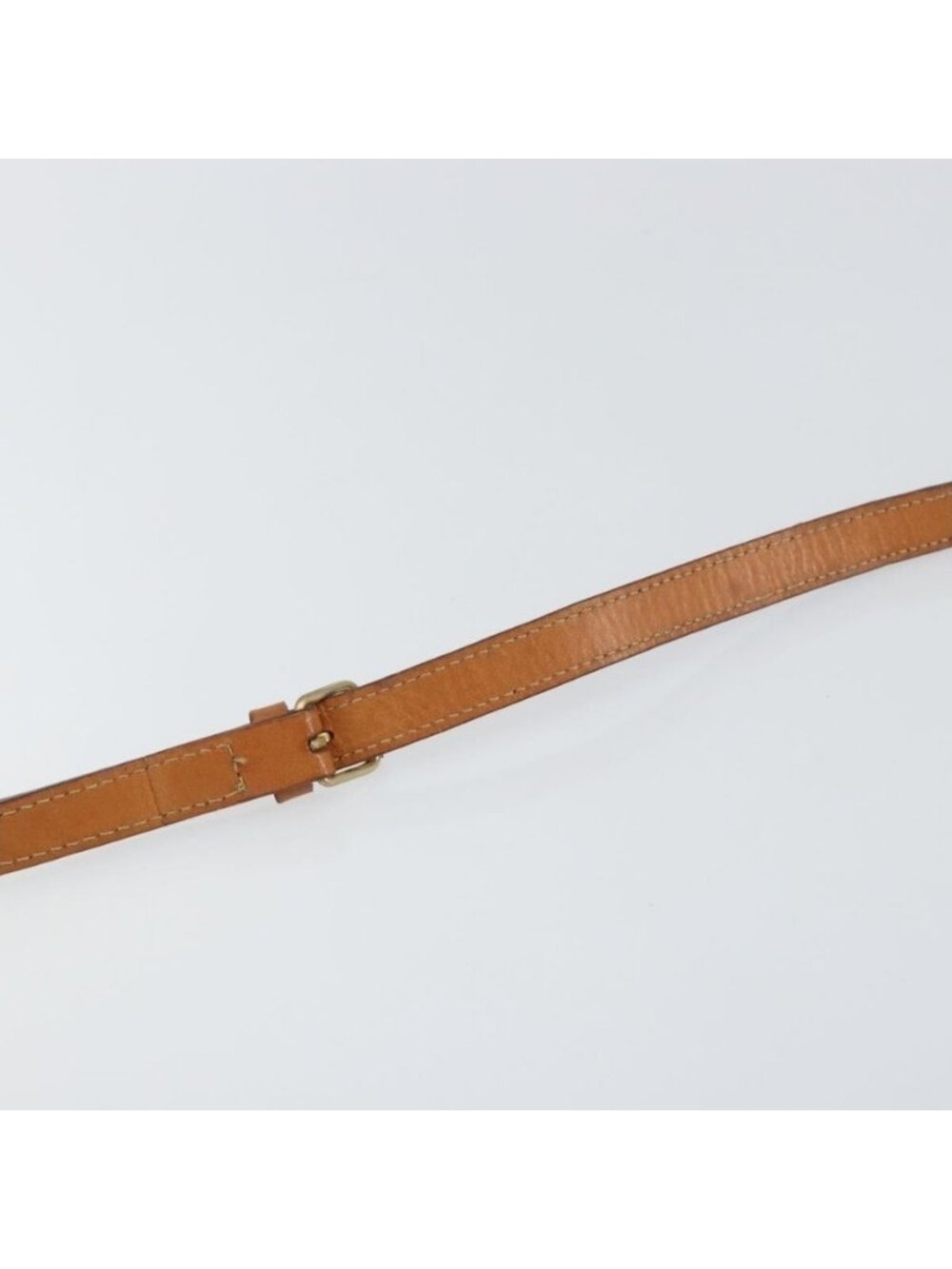 Authentic CELINE Macadam Canvas Shoulder Bag PVC Leather Brown Gold - Picture 15 of 16